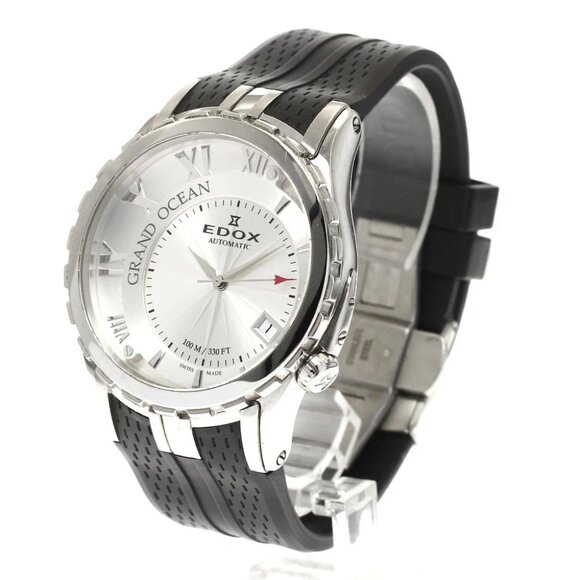 EDOX Grand Ocean 80080 3 AIN Date Silver Dial Automatic Men's Watch_888817